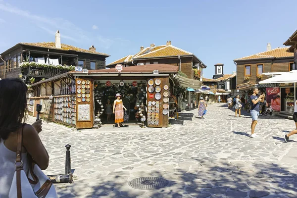 Nesebar Bulharsko Srpna 2018 Typické Ulice Starého Města Nesebaru Regionu — Stock fotografie