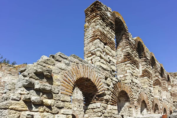 Nesebar Bulgarien Augusti 2018 Ruinerna Antika Kyrkan Saint Sophia Staden — Stockfoto