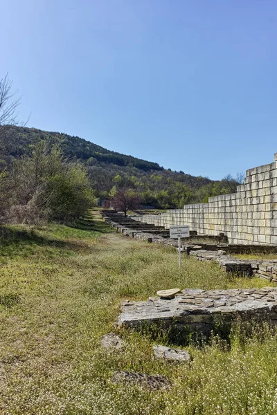 Ruinas Ciudad Medieval Preslav Capital Del Primer Imperio Búlgaro Región — Foto de Stock