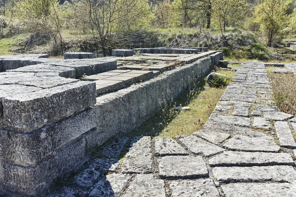 Ruinas Ciudad Medieval Preslav Capital Del Primer Imperio Búlgaro Región — Foto de Stock