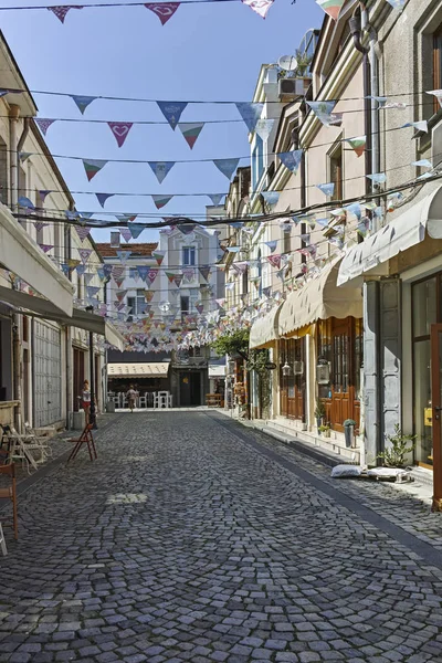 Plovdiv Bulgaria Julio 2018 Calle Casas Distrito Kapana Ciudad Plovdiv — Foto de Stock