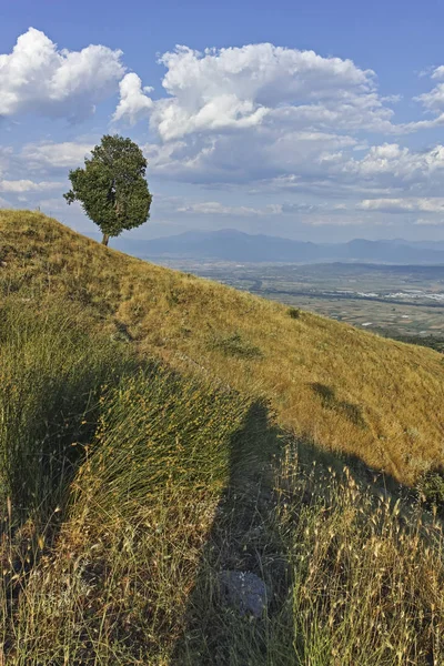 Paisaje Del Atardecer Montaña Ograzhden Región Blagoevgrad Bulgaria — Foto de Stock
