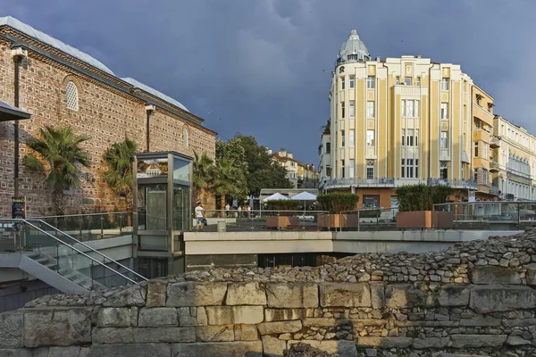 Plovdiv Bulgaria July 2018 Amazing Sunset View Knyaz Alexander Street — Stock Photo, Image