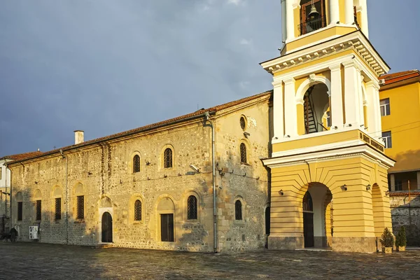 Plovdiv Bulgaria Julio 2018 Increíble Vista Atardecer Virgen María Iglesia —  Fotos de Stock