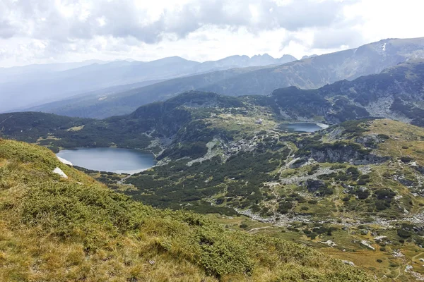 Paesaggio Delle Verdi Colline Rila Mountan Vicino Sette Laghi Rila — Foto Stock