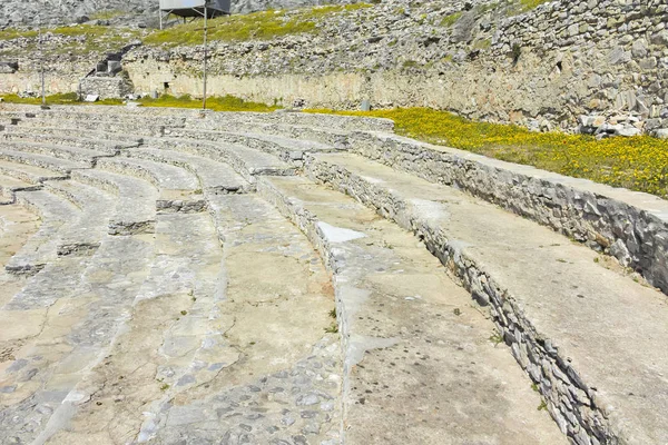 Ruïnes Van Het Oude Theater Antieke Stad Philippi Oost Macedonië — Stockfoto