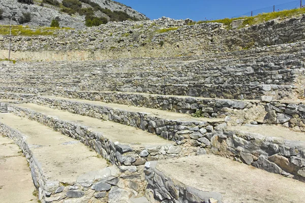 Ruïnes Van Het Oude Theater Antieke Stad Philippi Oost Macedonië — Stockfoto