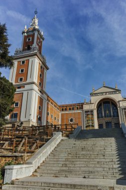 Madrid, Ispanya-23 Ocak 2018: Madrid kentinde Moncloa Ilçesi 'nde Amerika Müzesi Binası, Ispanya