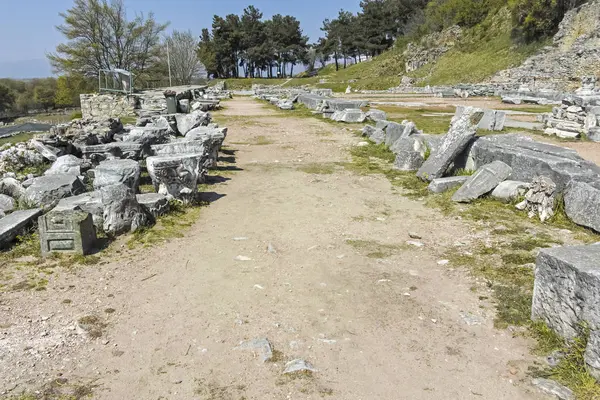 Ruinen Der Antiken Stadt Philippi Ostmakedonien Und Thrakien Griechenland — Stockfoto