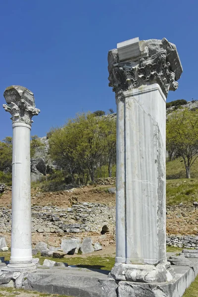Ruines Ville Antique Philippi Macédoine Orientale Thrace Grèce — Photo