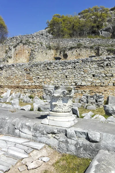 Ruins Antique City Philippi Eastern Macedonia Thrace Greece — Stock Photo, Image