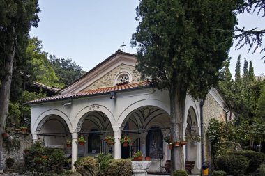 Maglizh Manastırı, Bulgaristan-5 Ağustos 2018: Ortaçağ Maglizh manastır Panoraması Saint Nicholas, Stara Zagora bölgesi, Bulgaristan