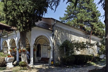 Maglizh Manastırı, Bulgaristan-5 Ağustos 2018: Ortaçağ Maglizh manastır Panoraması Saint Nicholas, Stara Zagora bölgesi, Bulgaristan