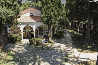 Maglizh Manastırı, Bulgaristan-5 Ağustos 2018: Ortaçağ Maglizh manastır Panoraması Saint Nicholas, Stara Zagora bölgesi, Bulgaristan