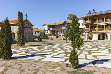Gigintsy Manastırı, Bulgaristan - 7 Ekim 2018: Ortaçağ Çarnogorski (Gigintsy) Manastırı St. Kozma ve Damyan, Pernik Bölgesi, Bulgaristan