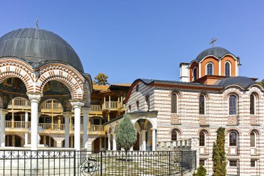 Gigintsy Manastırı, Bulgaristan - 7 Ekim 2018: Ortaçağ Çarnogorski (Gigintsy) Manastırı St. Kozma ve Damyan, Pernik Bölgesi, Bulgaristan