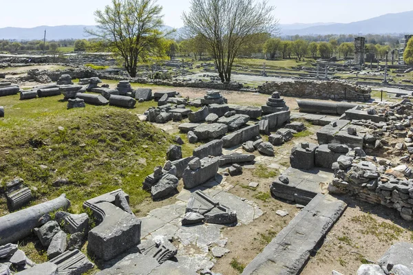 Oude Ruïnes Archeologische Site Van Philippi Oost Macedonië Thracië Griekenland — Stockfoto