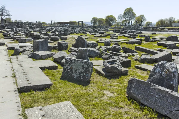 Antike Ruinen Der Archäologischen Stätte Von Philippi Ostmakedonien Und Thrakien — Stockfoto