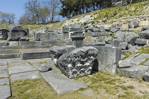Ruines Antiques Sur Site Archéologique Philippi Macédoine Orientale Thrace Grèce — Photo