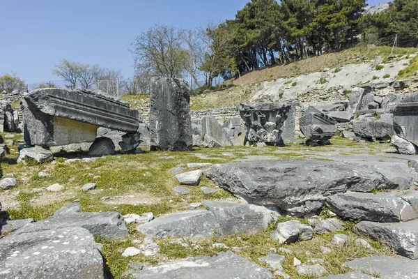 Ruínas Antigas Sítio Arqueológico Filipos Macedónia Oriental Trácia Grécia — Fotografia de Stock