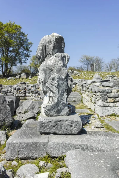 Ancient Ruins Archaeological Site Philippi Eastern Macedonia Thrace Greece — Stock Photo, Image