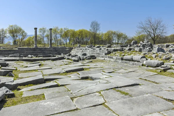 Ruines Antiques Sur Site Archéologique Philippi Macédoine Orientale Thrace Grèce — Photo