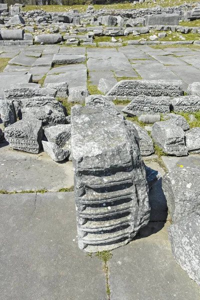Antike Ruinen Der Archäologischen Stätte Von Philippi Ostmakedonien Und Thrakien — Stockfoto