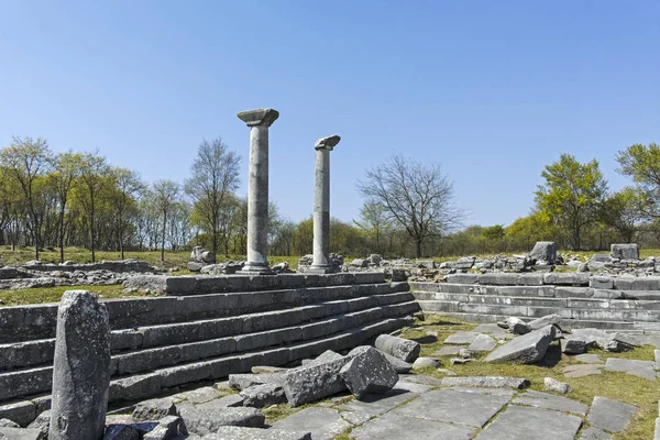 Philippi Doğu Makedonya Trakya Arkeoloji Kalıntısı Antik Kalıntıları Yunanistan — Stok fotoğraf