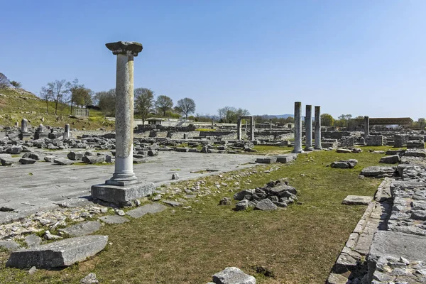 Philippi Doğu Makedonya Trakya Arkeoloji Kalıntısı Antik Kalıntıları Yunanistan — Stok fotoğraf