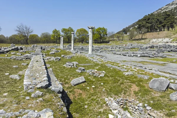 Philippi Doğu Makedonya Trakya Arkeoloji Kalıntısı Antik Kalıntıları Yunanistan — Stok fotoğraf