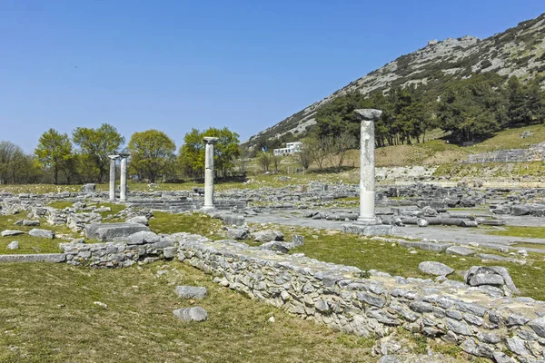 Philippi Doğu Makedonya Trakya Arkeoloji Kalıntısı Antik Kalıntıları Yunanistan — Stok fotoğraf