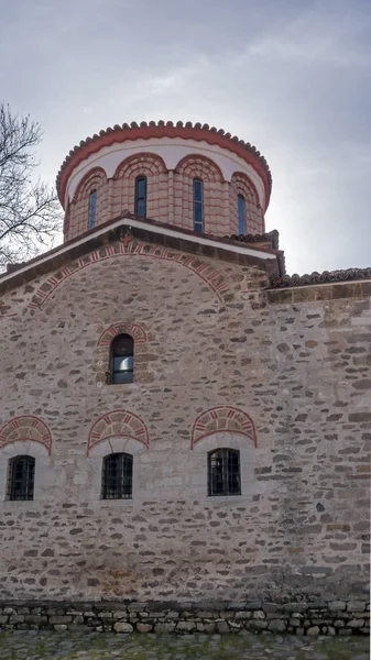 Bachkovo Monastery Bulgária Fevereiro 2019 Edifícios Medievais Mosteiro Bachkovo Dormição — Fotografia de Stock