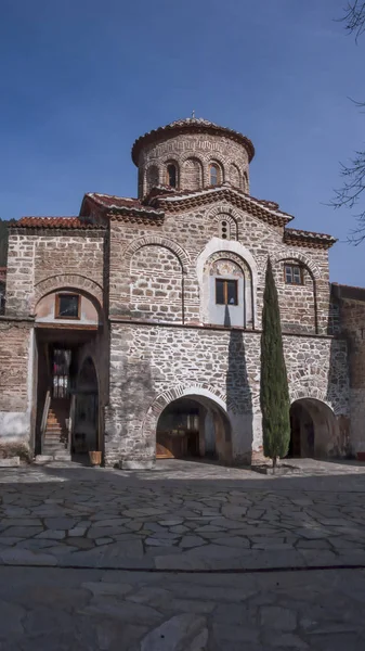 Bachkovo Monastery Bulgária Fevereiro 2019 Edifícios Medievais Mosteiro Bachkovo Dormição — Fotografia de Stock