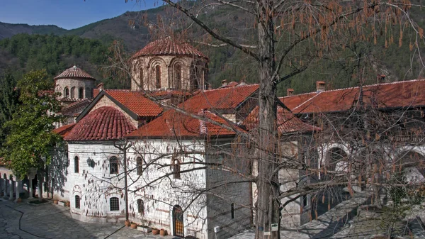 Bachkovo Kolostor Bulgária 2019 Február Középkori Épületek Bachkovo Manastir Dormition — Stock Fotó