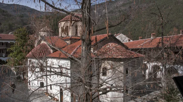 Bachkovo Monastery Bulgarie Février 2019 Bâtiments Médiévaux Monastère Bachkovo Dormition — Photo