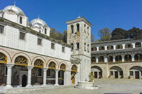 Średniowieczny Święty Klasztor Najświętszej Maryi Panny Eikosifoinissa Wschodnia Macedonia Tracja — Zdjęcie stockowe