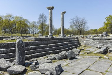 Philippi, Doğu Makedonya ve Trakya arkeoloji kalıntısındaantik kalıntılar panoraması, Yunanistan
