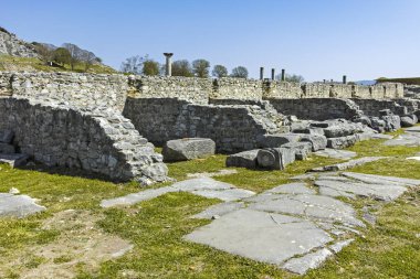 Philippi, Doğu Makedonya ve Trakya arkeoloji kalıntısındaantik kalıntılar panoraması, Yunanistan