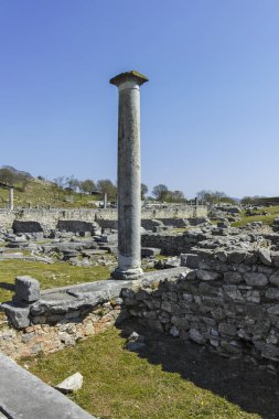 Philippi, Doğu Makedonya ve Trakya arkeoloji kalıntısındaantik kalıntılar panoraması, Yunanistan