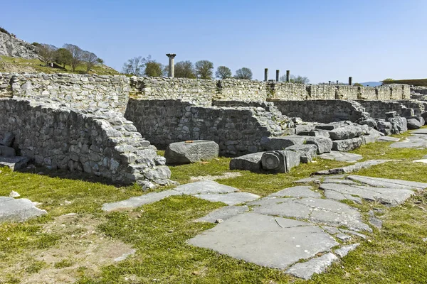 Panorama Ancient Ruins Archaeological Site Philippi Eastern Macedonia Thrace Greece — Stock Photo, Image