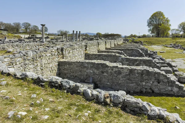 Panorama Ancient Ruins Archaeological Site Philippi Eastern Macedonia Thrace Greece — Stock Photo, Image