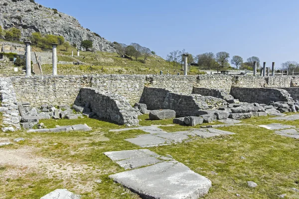 Panorama Ancient Ruins Archaeological Site Philippi Eastern Macedonia Thrace Greece — Stock Photo, Image