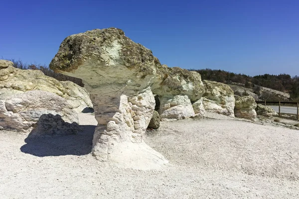 Tájkép Sziklaképződéssel Stone Gombák Közelében Beli Plast Falu Kardzhali Régió — Stock Fotó