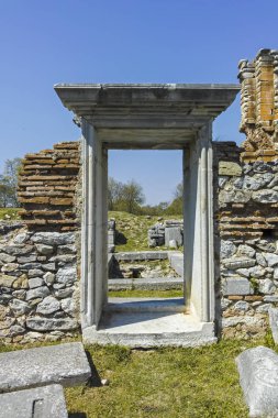 Bazilika arkeolojik alan antik Philippi, Doğu Makedonya ve Trakya, Yunanistan