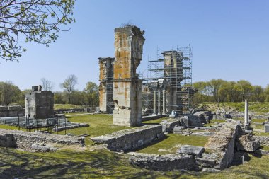 Bazilika arkeolojik alan antik Philippi, Doğu Makedonya ve Trakya, Yunanistan