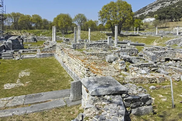Basilica Archeological Area Ancient Philippi Eastern Macedonia Thrace Greece — Stock Photo, Image