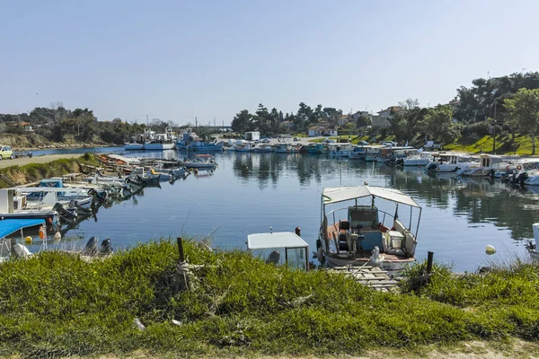 Nea Poteidaia Grecia Marzo 2019 Puerto Ciudad Nea Poteidaia Kassandra — Foto de Stock