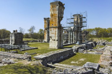 Bazilika arkeolojik alan antik Philippi, Doğu Makedonya ve Trakya, Yunanistan