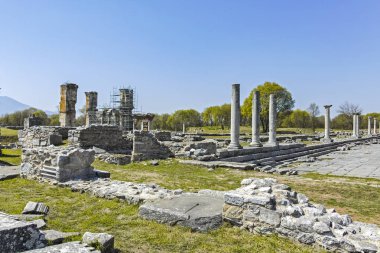Bazilika arkeolojik alan antik Philippi, Doğu Makedonya ve Trakya, Yunanistan
