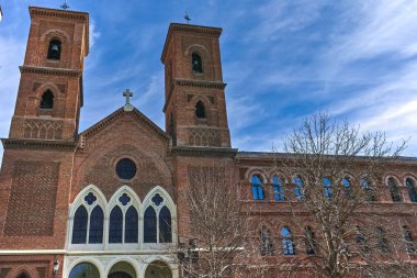 Madrid, İspanya - 23 Ocak 2018: görünümü Virgen de la Paloma kilise şehir Madrid, İspanya, Amazing